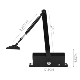 Chiudiporta UNIO 40-60 kg / Nero opaco