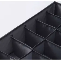Set da 4 contenitori portaoggetti per armadio ALAMO / Grigio