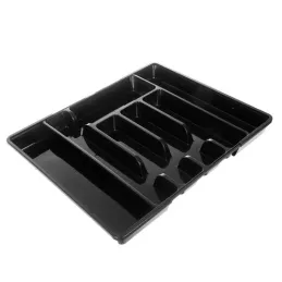 Portaposate regolabile UNIOS 280 - 450 mm / Nero opaco