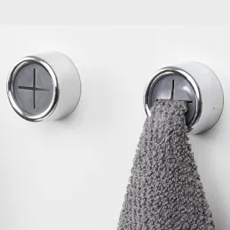 Set di 6 ganci porta asciugamani PROFA / Cromo lucido