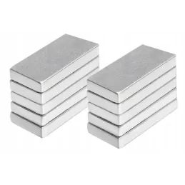 Set da 10 magneti da parete ad alta resistenza QUADRA / Cromato