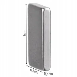 Set da 10 magneti da parete ad alta resistenza QUADRA / Cromato