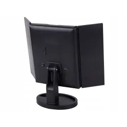 Specchio cosmetico con luce LED ABSOLUNO / Nero opaco