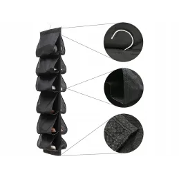 Organizzatore per scarpe per armadio EASY WAY / Nero