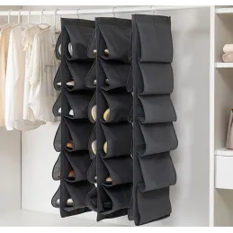Organizzatore per scarpe per armadio EASY WAY / Nero