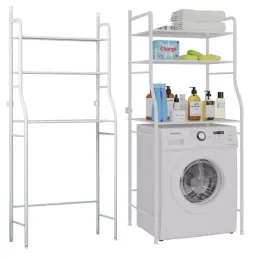 Scaffale sopra lavatrice WASH / Bianco opaco