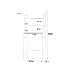 Scaffale sopra lavatrice WASH / Bianco opaco