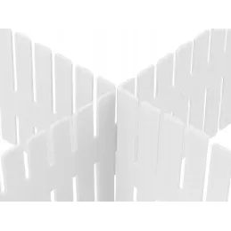 Set di 4 organizer per cassetti / Bianco