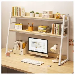 Mensola portaoggetti sopra la scrivania REGALO TABLE / Bianco - legno chiaro