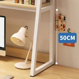 Mensola portaoggetti sopra la scrivania REGALO TABLE / Bianco - legno chiaro