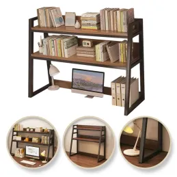 Mensola portaoggetti da tavolo REGALO TABLE / Nero - legno scuro