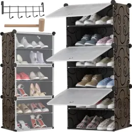 Scatola porta scarpe modulare a 3 scomparti MODULAR FASHION / Nero