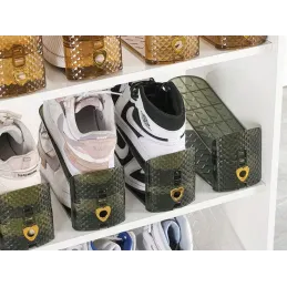 Organizer per scarpe EASY LUX / Verde-marrone