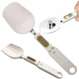 Mestolo da cucina con display LCD e bilancia ELECTRA / Bianco