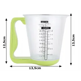 Contenitore da cucina da 600 ml con bilancia digitale LCD