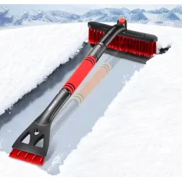 Raschietto con spazzola per la neve