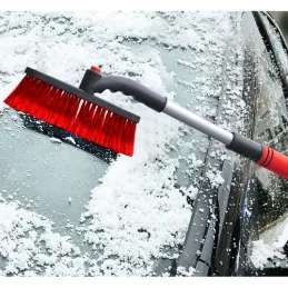 Raschietto con spazzola per la neve