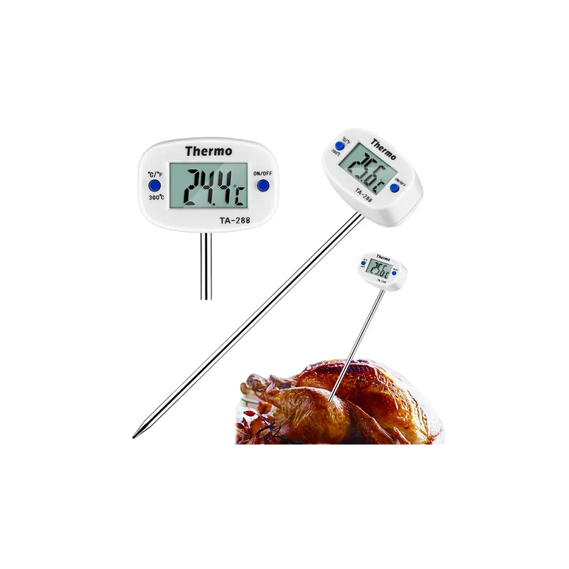 Termometro LCD per alimenti PIN / Bianco