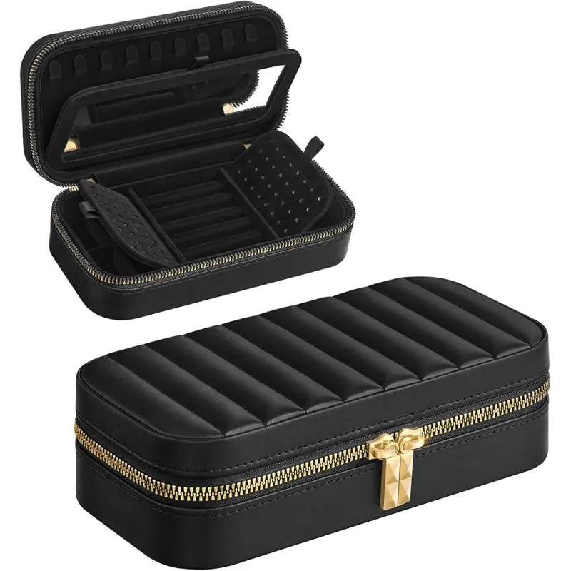Portagioie da viaggio di design BUGATI Mini / Nero-oro