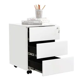 Cassettiera da ufficio su ruote GARDO LUX 390 / Bianco