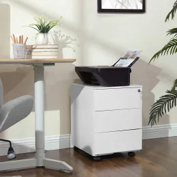 Cassettiera da ufficio su ruote GARDO LUX 390 / Bianco