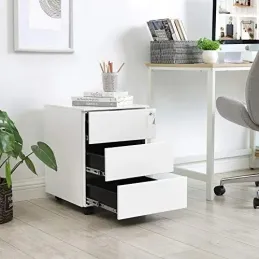 Cassettiera da ufficio su ruote GARDO LUX 390 / Bianco