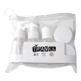 Set da viaggio di contenitori e flaconi per cosmetici HOLIDAY / Bianco