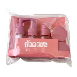 Set da viaggio di contenitori e flaconi per cosmetici HOLIDAY / Rosa