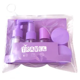 Set da viaggio di contenitori e flaconi per cosmetici HOLIDAY / Viola