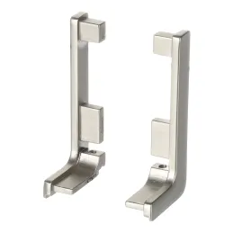 Set di terminali in alluminio per profili GOLIAN - L / Acciaio inox