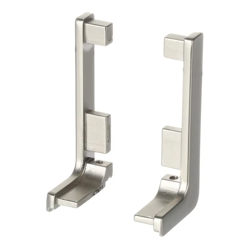 Set di terminali in alluminio per profili GOLIAN - L / Acciaio inox