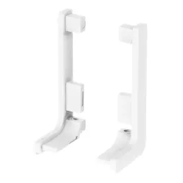 Set di terminali in alluminio per profili GOLIAN - L / Bianco opaco