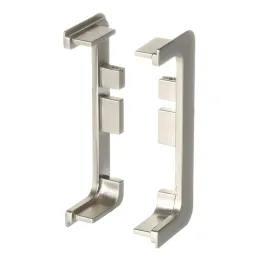 Set di terminali in alluminio per profili GOLIAN - C / Acciaio inox
