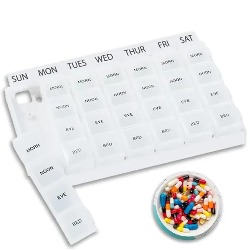 Esclusivo organizzatore e dispenser per farmaci VITAL / Bianco