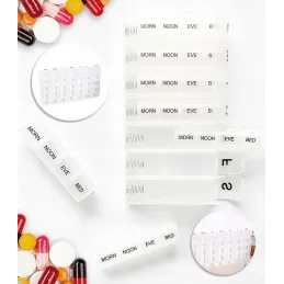 Esclusivo organizzatore e dosatore per farmaci PREVENT / Trasparente