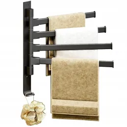 Portasciugamani da parete TOWEL LUX / Nero opaco