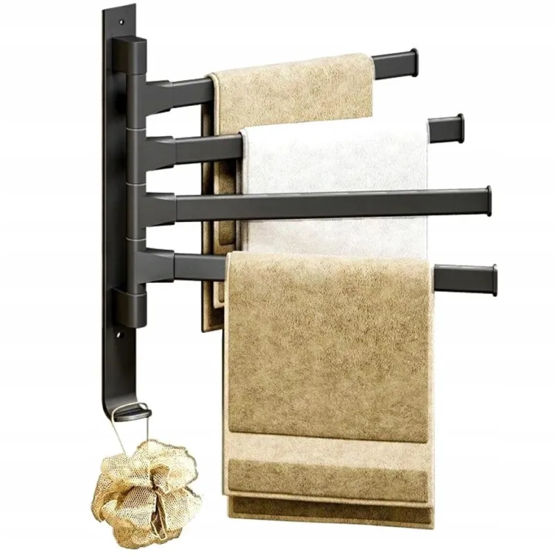 Portasciugamani da parete TOWEL LUX / Nero opaco