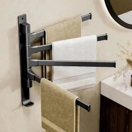 Portasciugamani da parete TOWEL LUX / Nero opaco