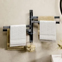 Portasciugamani da parete TOWEL LUX / Nero opaco