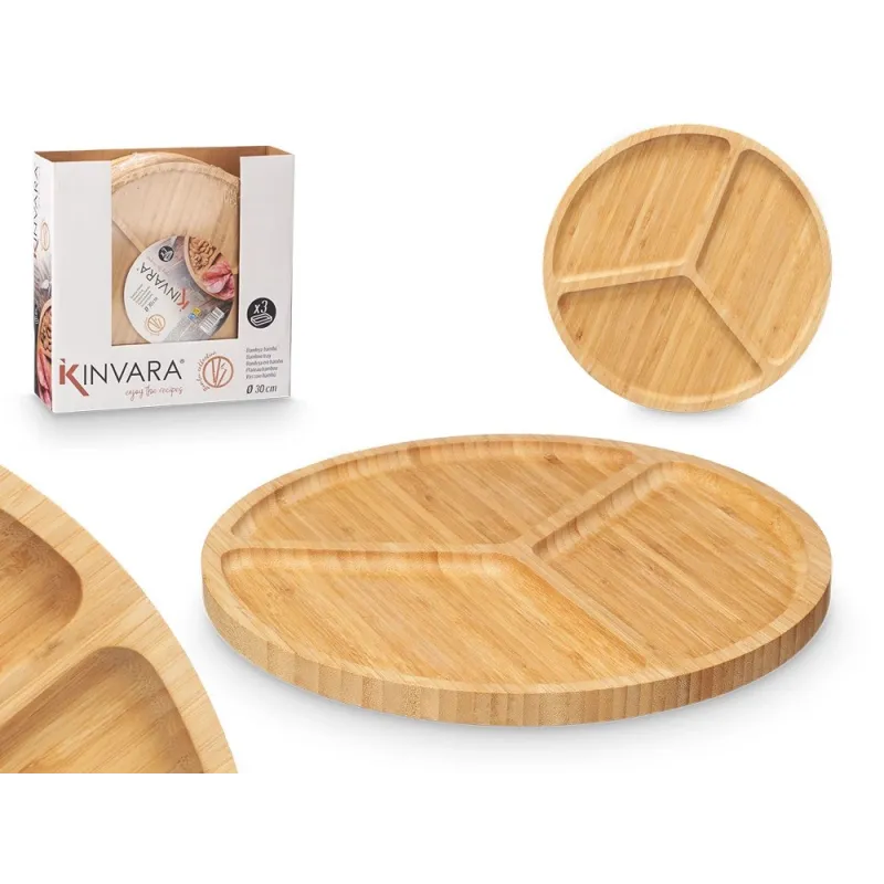 Tagliere da portata MAESTRO in 3 pezzi / Legno di bambù