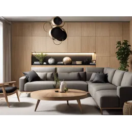 Profilo in alluminio da incasso con striscia LED e copertura PYXIS / Nero opaco