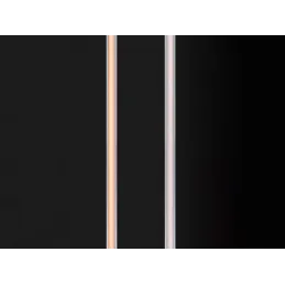 Profilo in alluminio da incasso con striscia LED e copertura PYXIS / Nero opaco