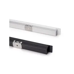 Profilo in alluminio da incasso con striscia LED e copertura PYXIS / Nero opaco