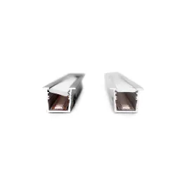 Profilo in alluminio da incasso con striscia LED e copertura PYXIS / Nero opaco