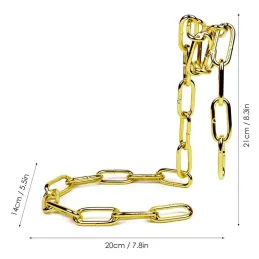 Portabottiglie CHAIN / Oro lucido