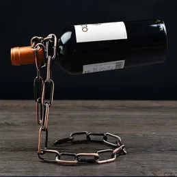 Portabottiglie CHAIN / Ottone anticato