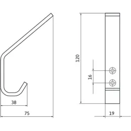 Appendiabiti VILACH / Oro spazzolato