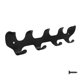 Appendiabiti da parete ELNA / Nero opaco
