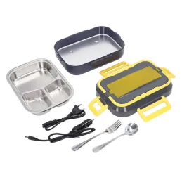Portapranzo elettrico riscaldante LUNCHBOX / Nero - giallo