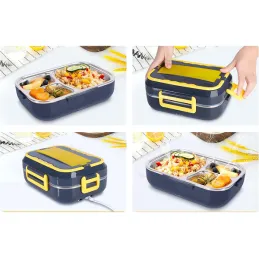 Portapranzo elettrico riscaldante LUNCHBOX / Nero - giallo
